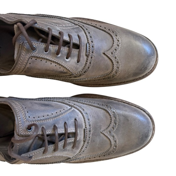 n.d.c. Made by Hand Unisex Wingtip Oxford Shoes Grey Burnished Leather Size 39.5 main image 8